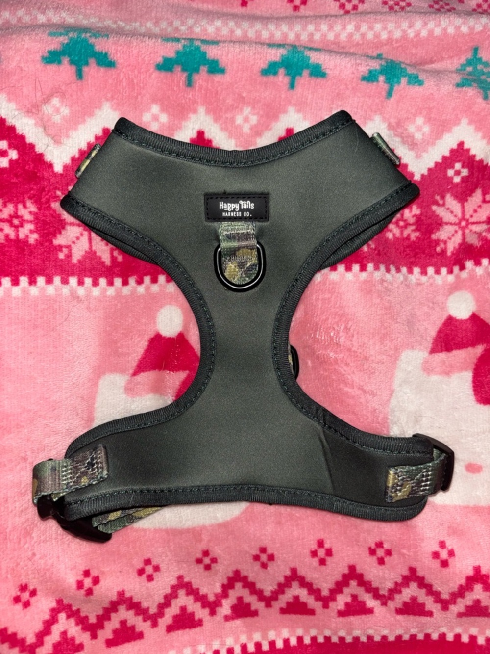 Happy Tails Dog Harness with Camo Accents